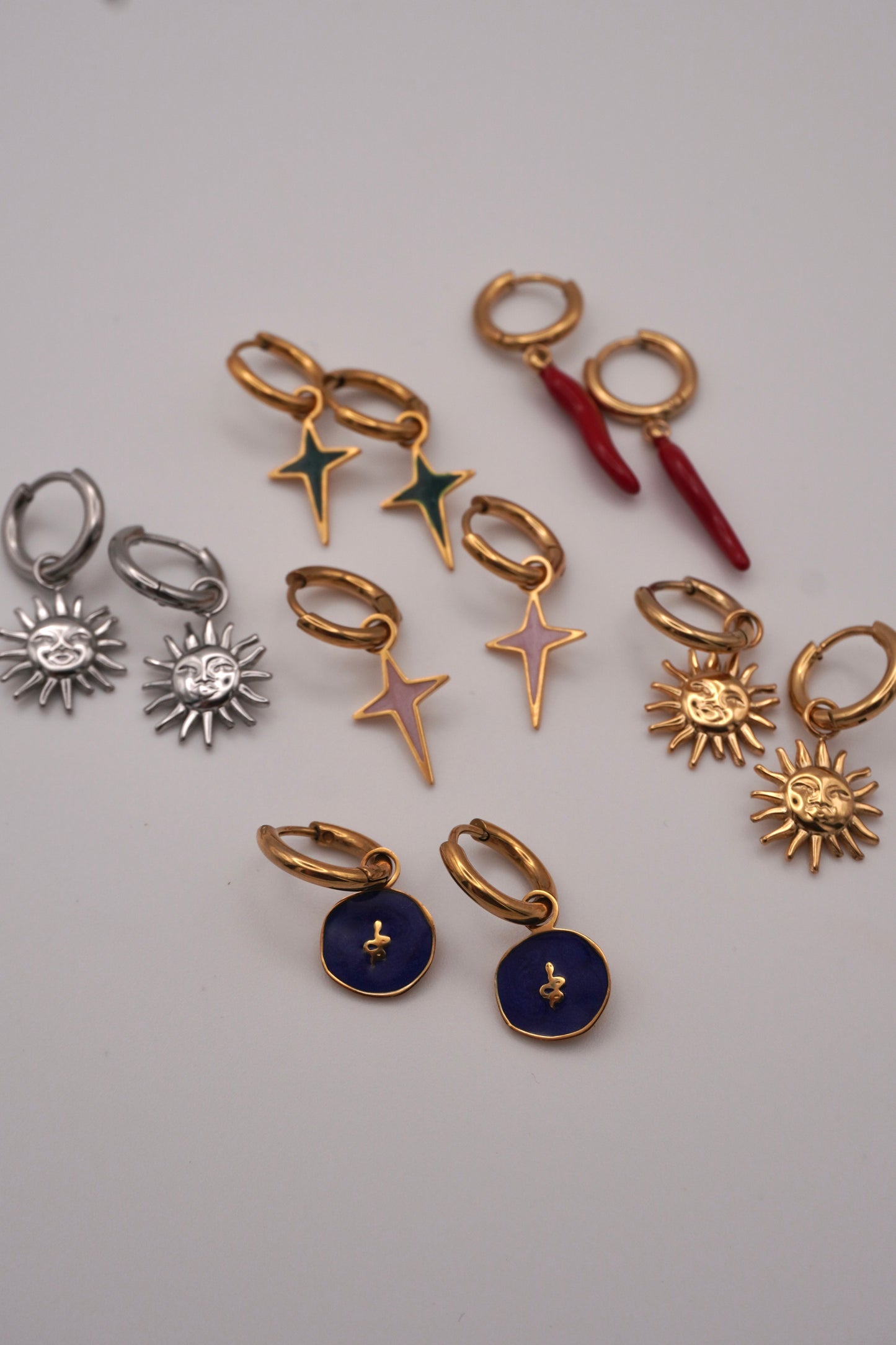 Pendientes Soleil Plata